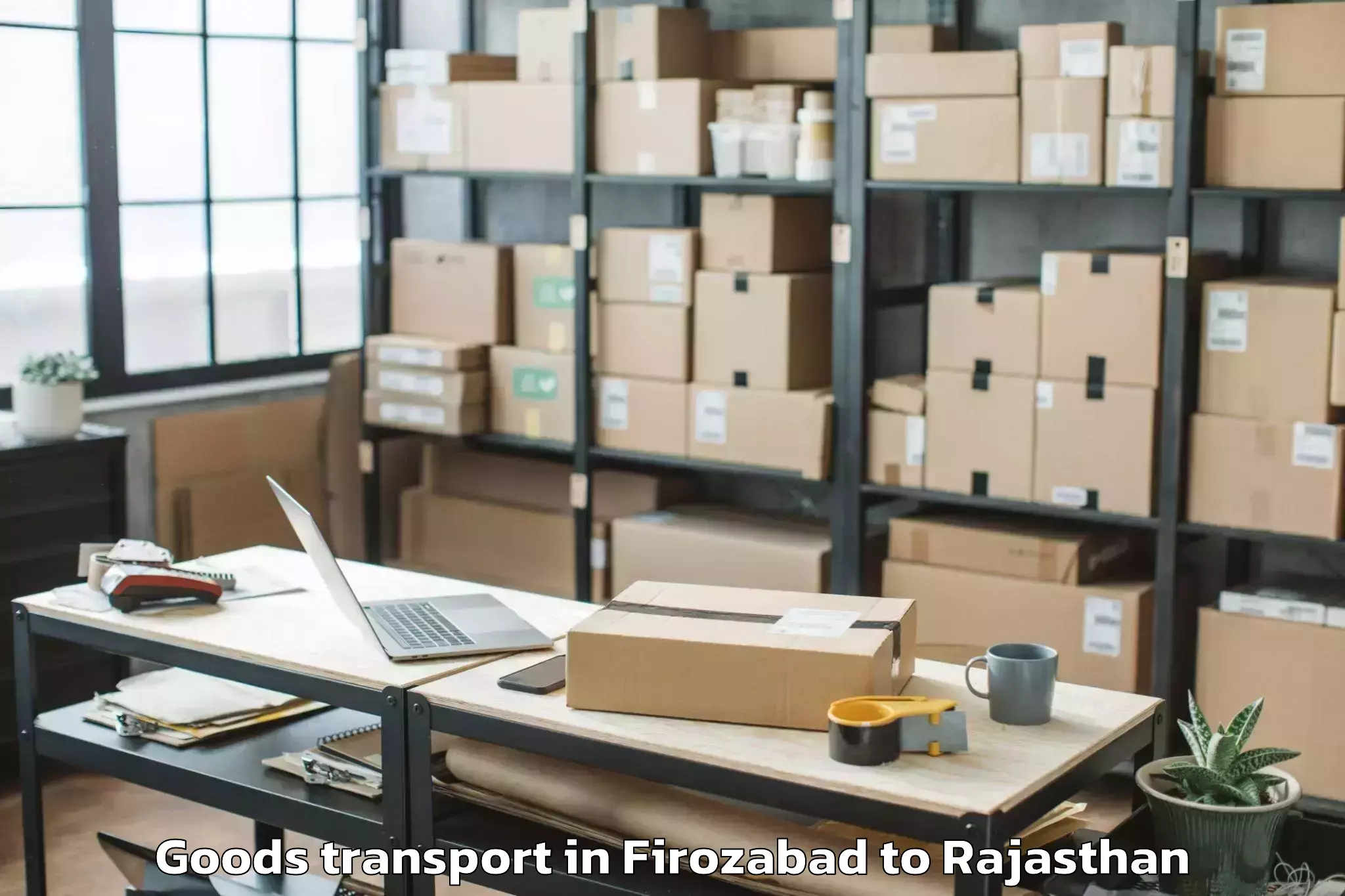 Top Firozabad to Nagaur Goods Transport Available